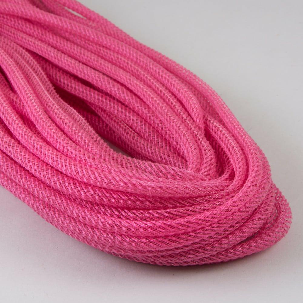 Deco Flex Tubing |   Faux Jute Deco Flex Tubing Ribbon: Dark Pink (30 Yards) Accents Dark Pink