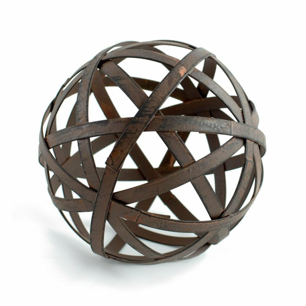 Decorative Balls |   4.75" Galvanized Strips Woven Ball: Antique Rust Decorative Balls Brown,Rust