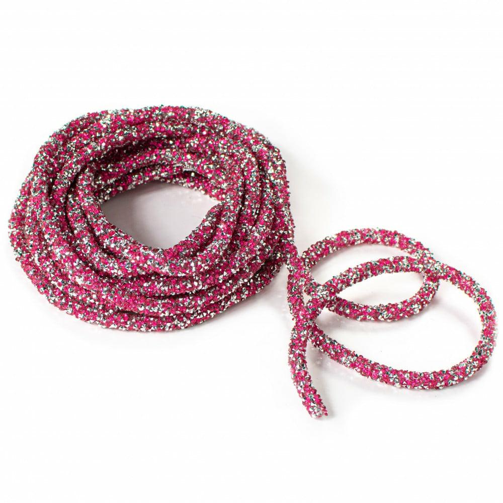 Decorative Rope & Wire |   15′ Diamond Rope Roll: Pink Accents Decorative Rope & Wire