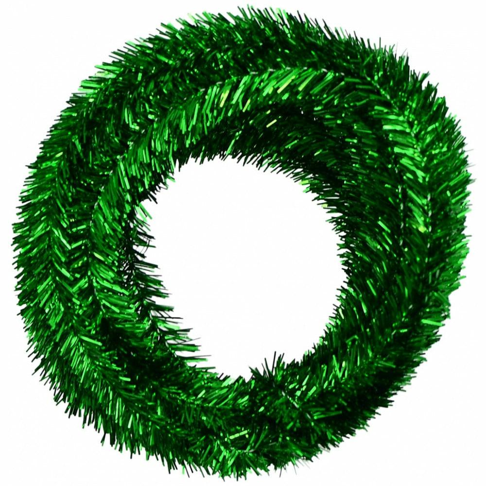 Decorative Rope & Wire |   Metallic Tinsel Roping: Emerald Green (25 Feet) Accents Decorative Rope & Wire