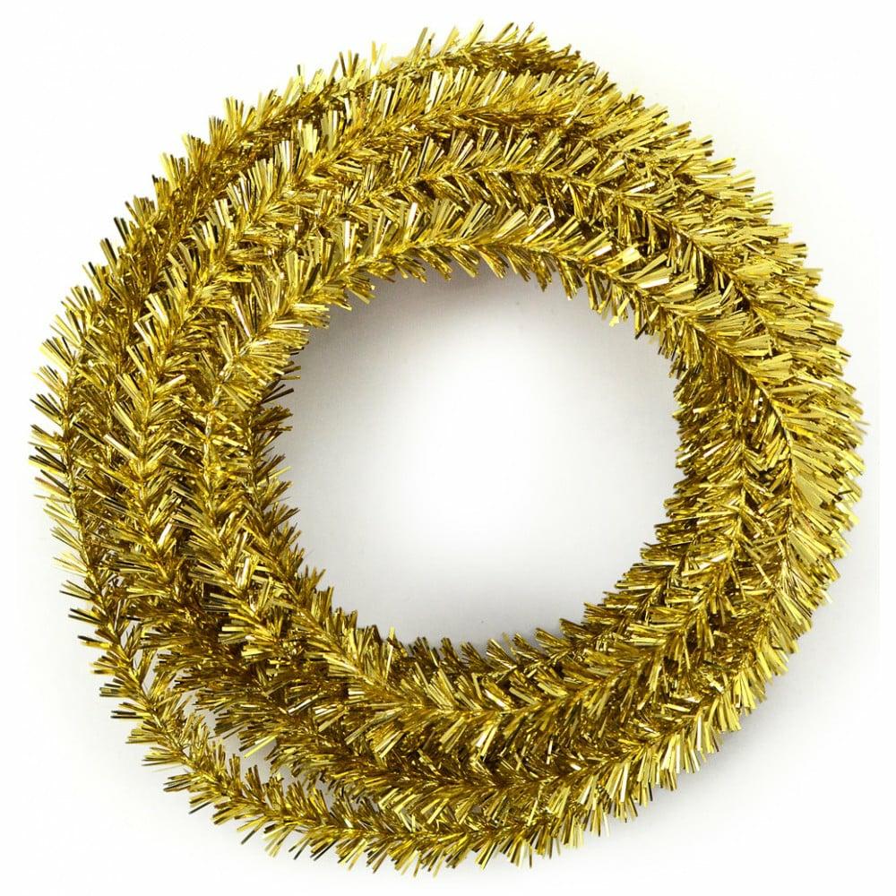 Decorative Rope & Wire |   Metallic Tinsel Roping: Gold (25 Feet) Accents Decorative Rope & Wire