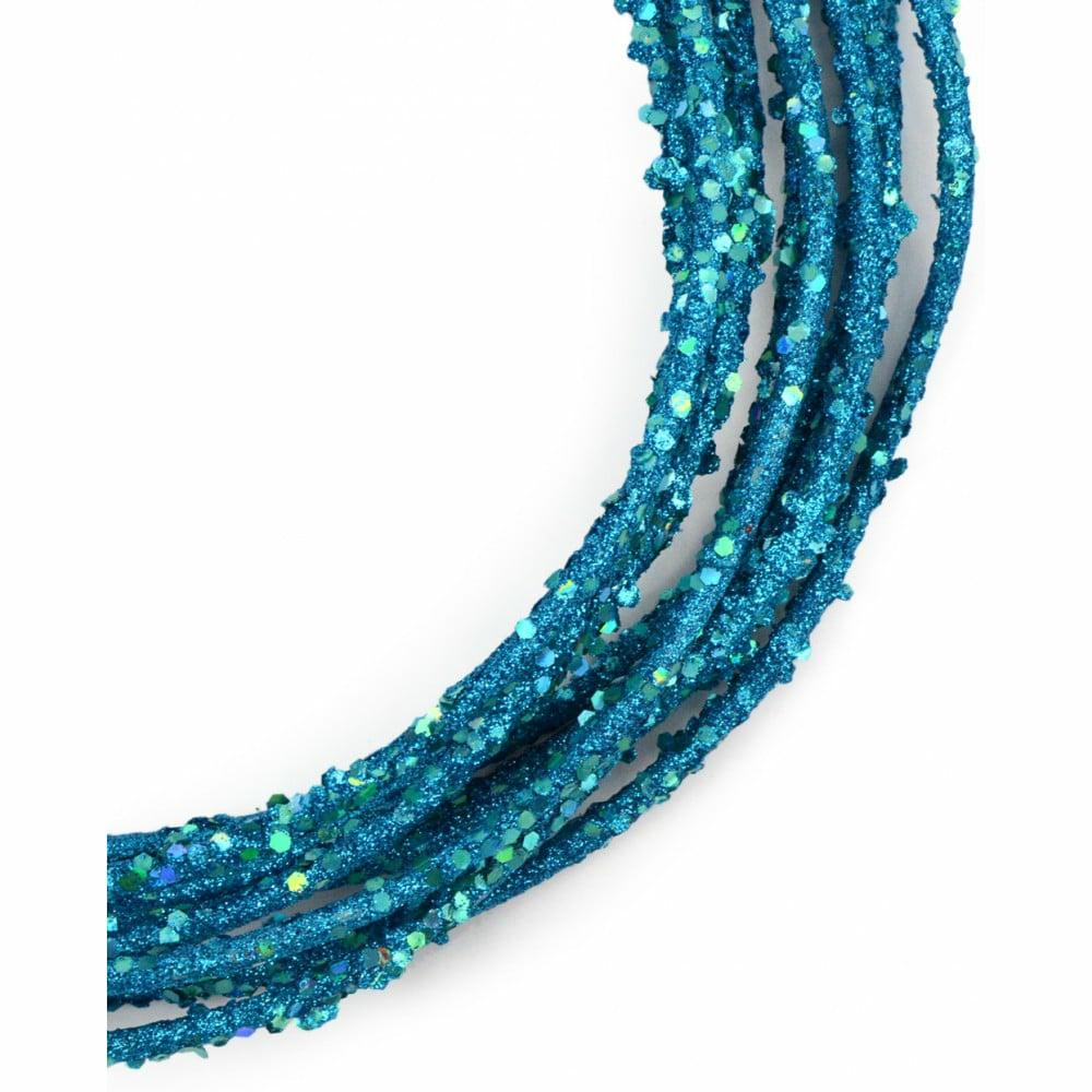 Decorative Rope & Wire |   Wired Glamour Rope: Turquoise Blue (25 Feet) Accents Decorative Rope & Wire