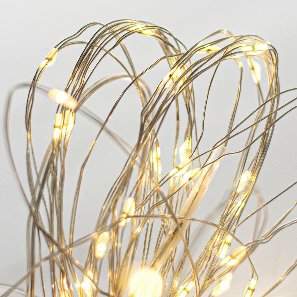 Floral Lights |   16′ Silver Wire Mini Led Warm White Lights (40) Accents Floral Lights