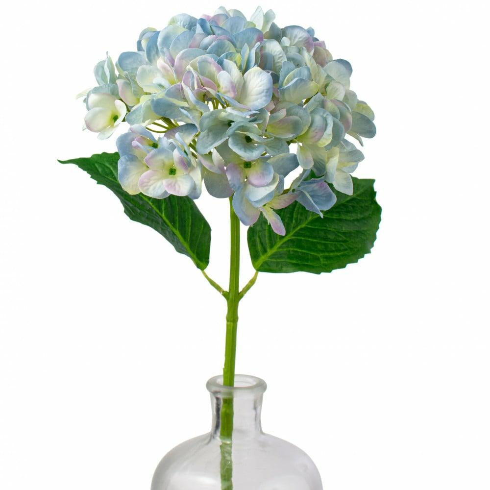 Floral Sprays & Picks |   19" Deluxe Mophead Hydrangea Spray: Light Blue, Cream, Lavender Accents Cream,Light Blue,Lavender Purple