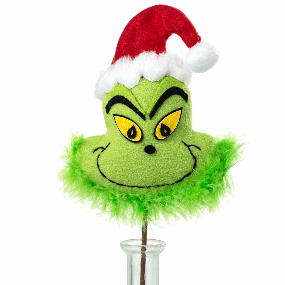 Floral Sprays & Picks |   18" Green Christmas Monster Head Pick Accents Floral Sprays & Picks