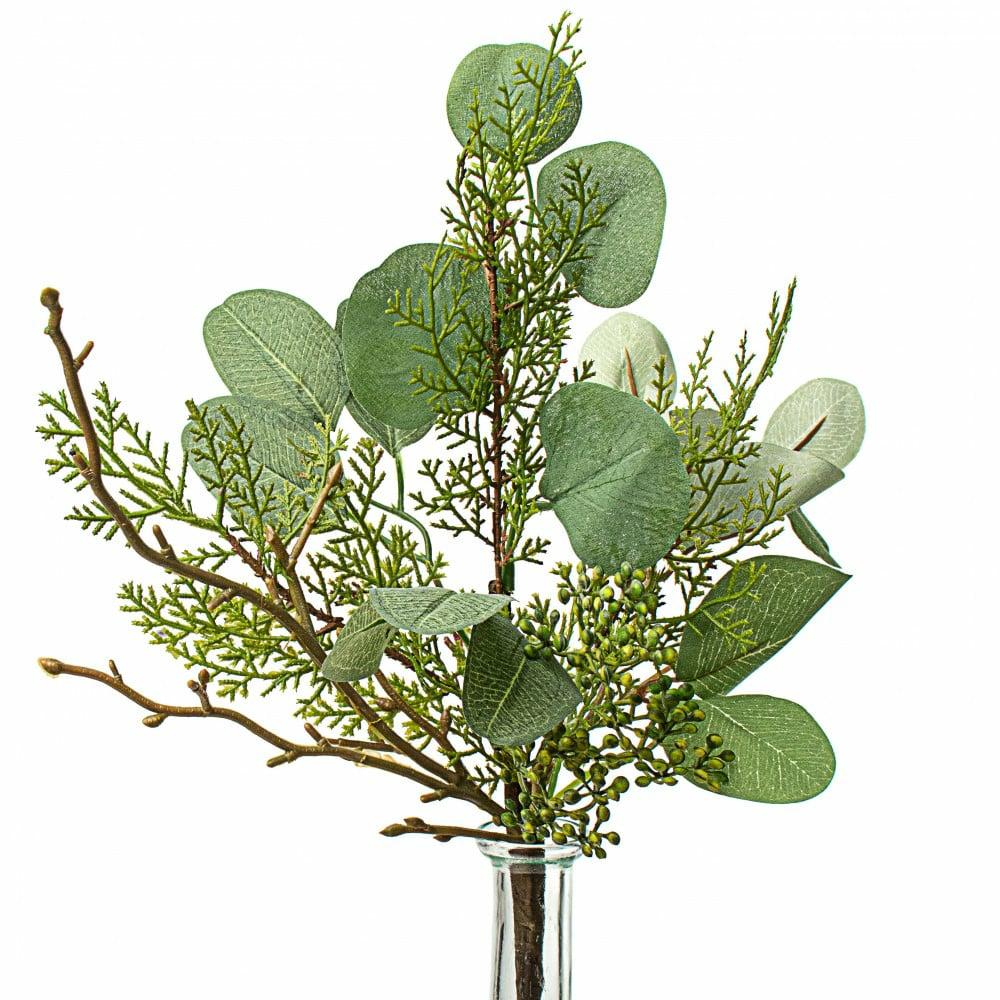 Floral Sprays & Picks |   16" Spruce & Eucalyptus Spray Accents Floral Sprays & Picks