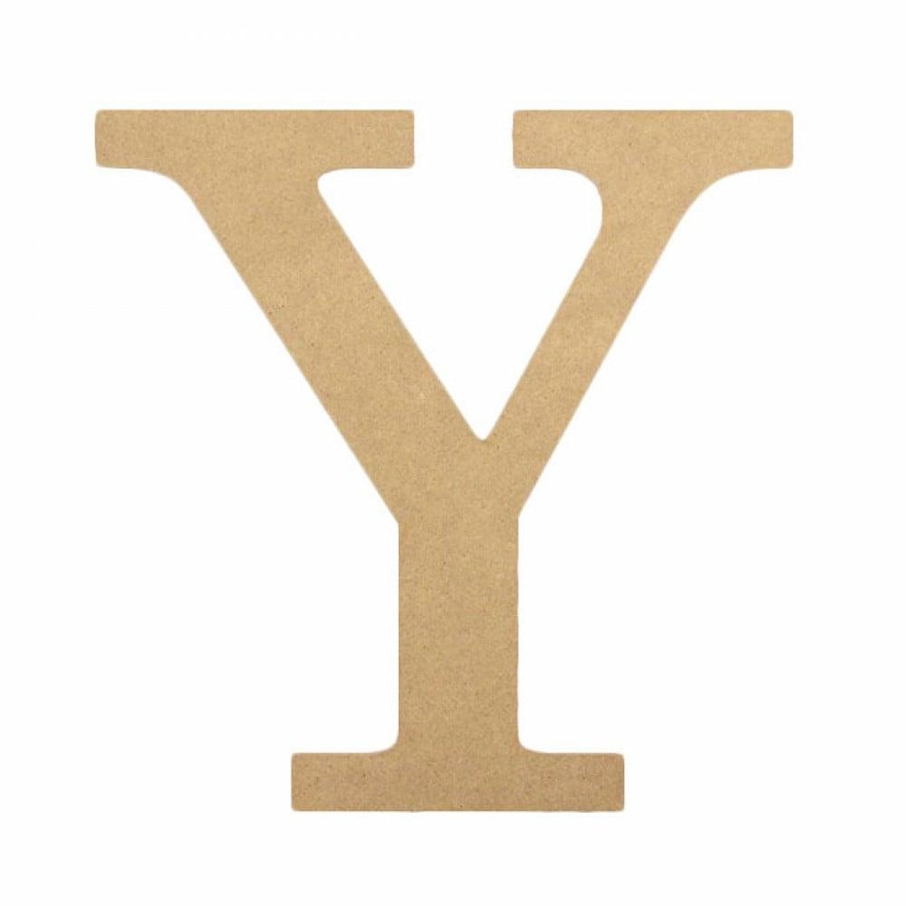 Letters & Numbers |   10" Decorative Wood Letter: Y Accents Letters & Numbers