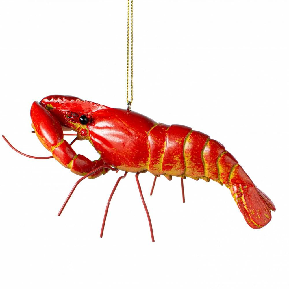 Ornaments |   5.5" Crawfish Ornament: Realistic Red Accents Ornaments