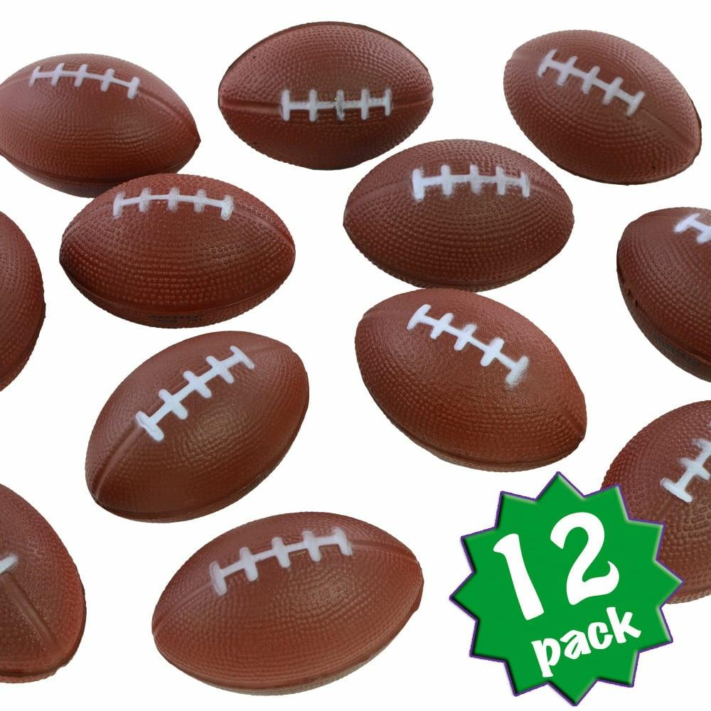 Sports & Outdoors |   3" Brown Football Stress Balls (12) Accents Brown