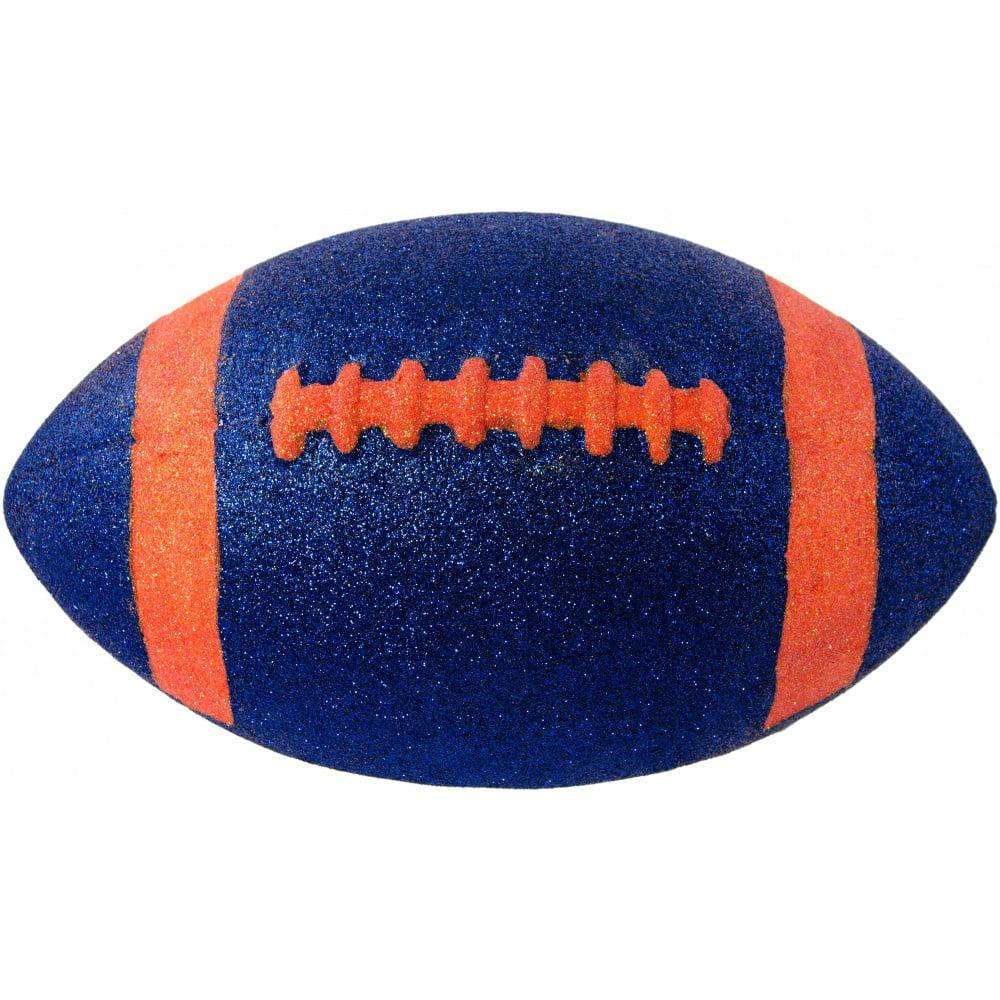 Sports & Outdoors |   11" Football Accent: Metallic Glitter Blue & Orange Accents Blue,Orange