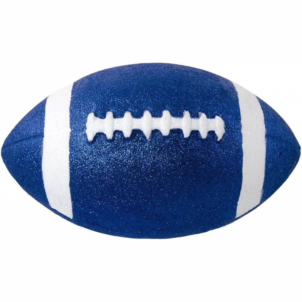 Sports & Outdoors |   11" Football Accent: Metallic Glitter Blue & White Accents Blue,White