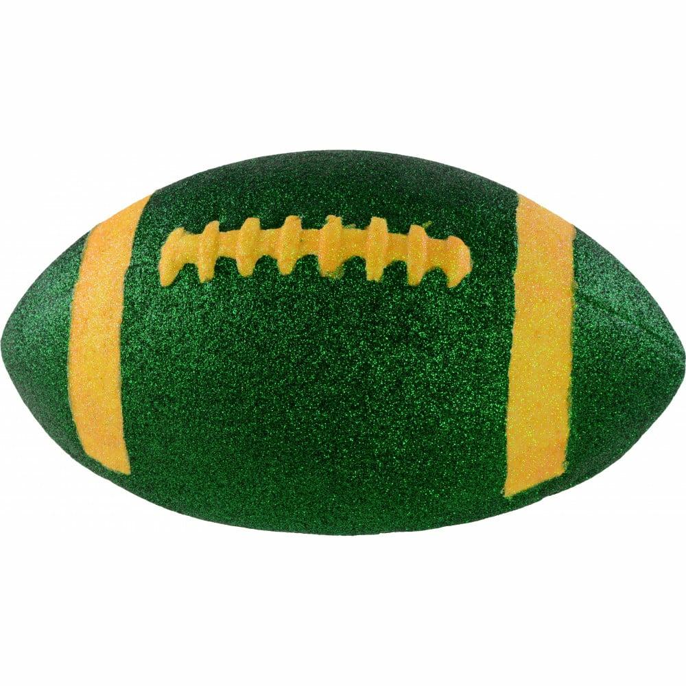 Sports & Outdoors |   11" Football Accent: Metallic Glitter Green & Gold Accents Green,Gold