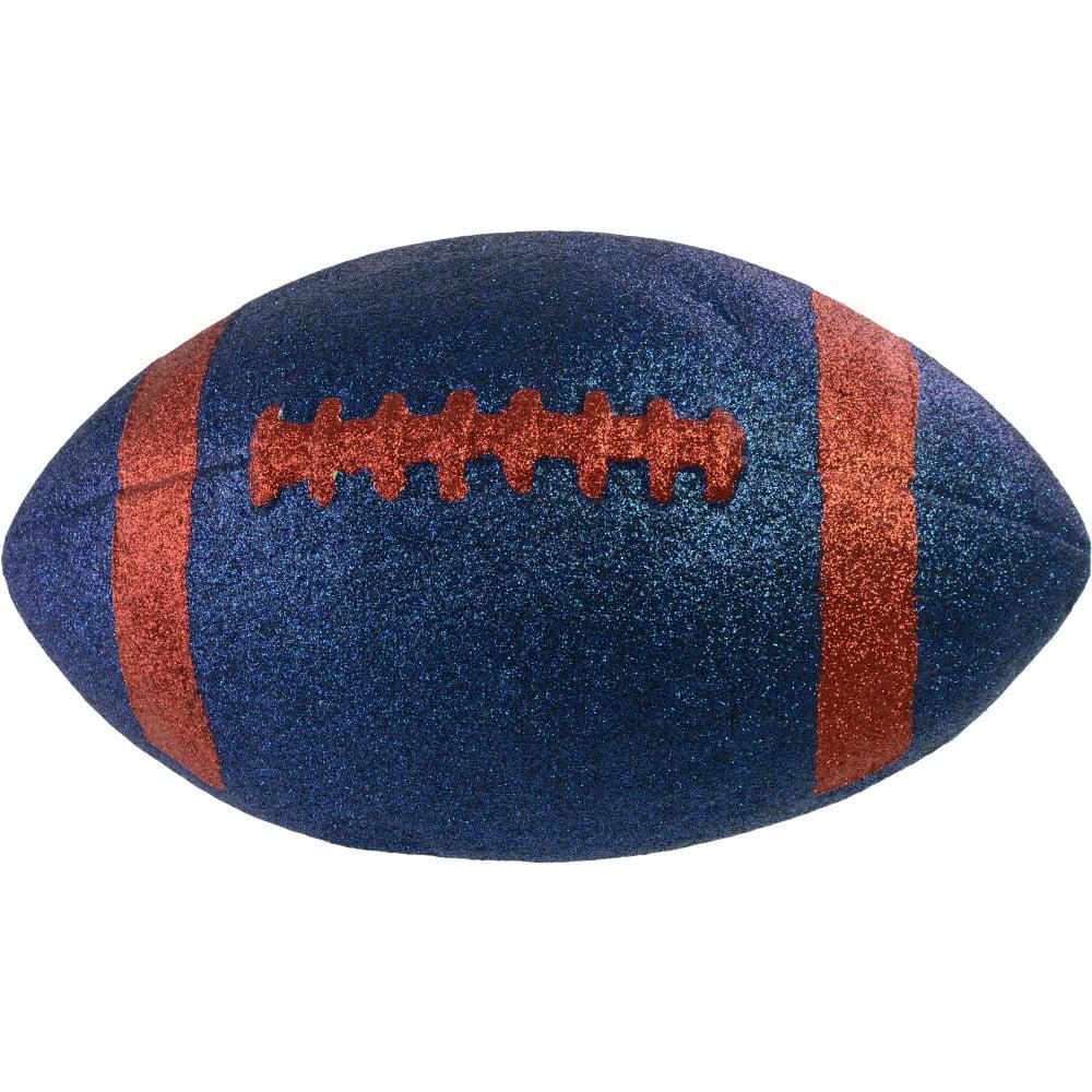 Sports & Outdoors |   11" Football Accent: Metallic Glitter Navy & Red Accents Navy Blue,Red