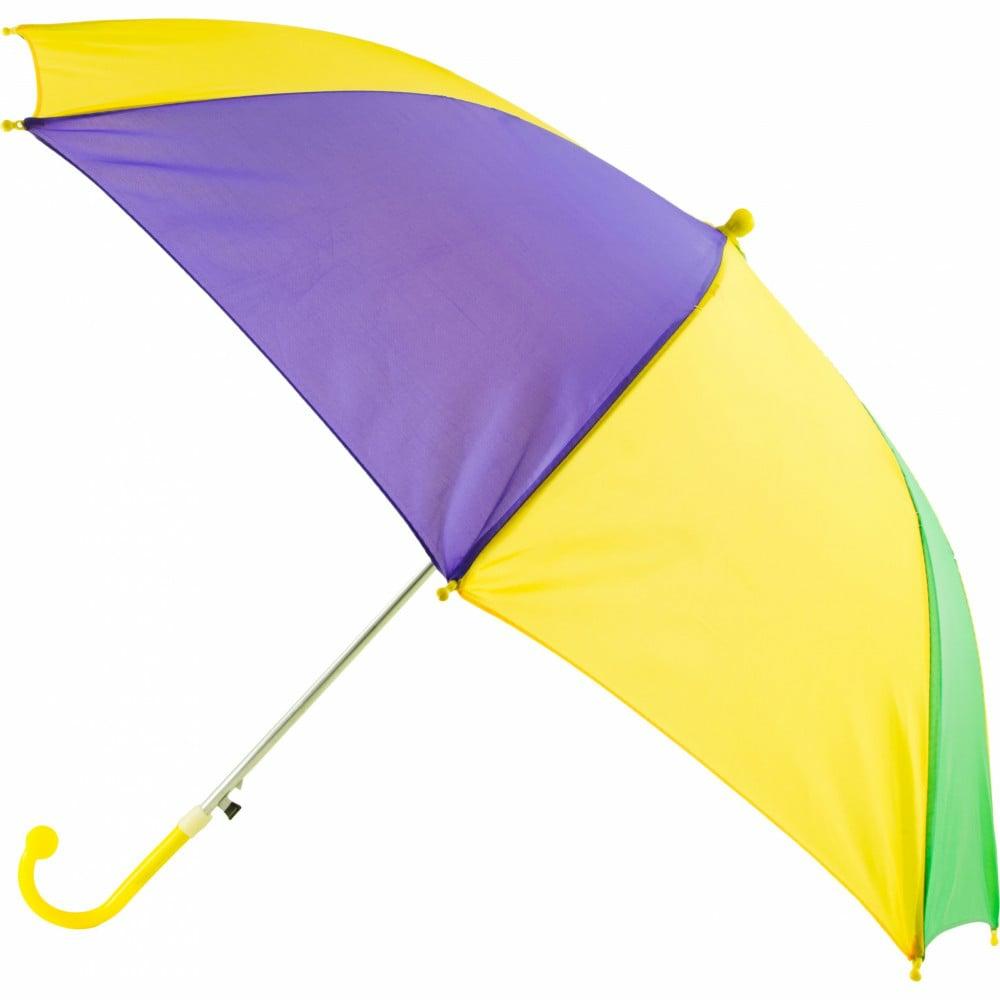 Umbrellas |   18" Umbrella: Mardi Gras Decor Purple,Green,Gold