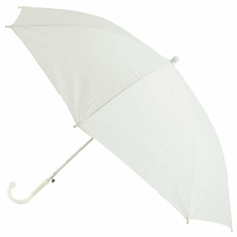 Umbrellas |   18" Umbrella: White Decor Umbrellas