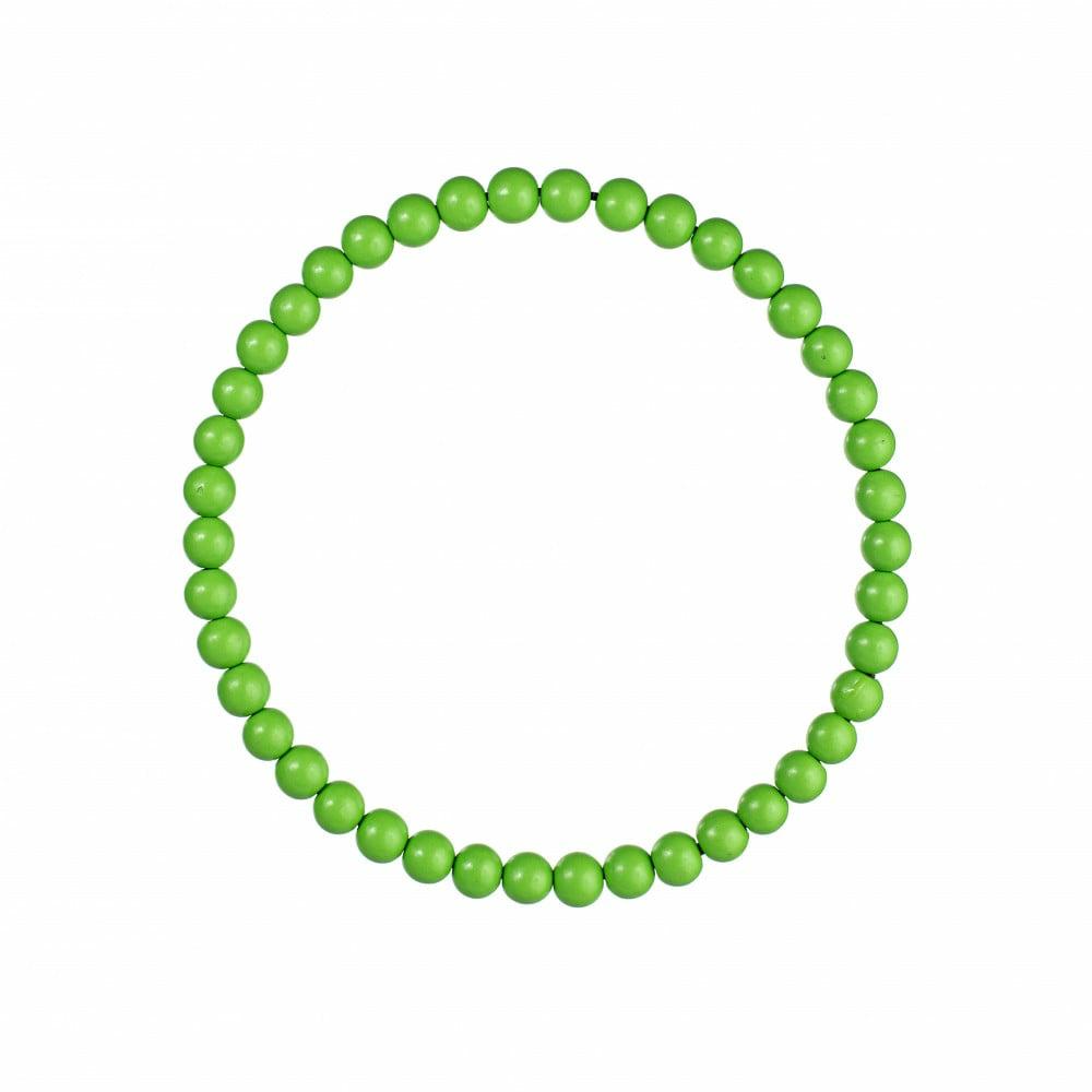 Wreaths |   13" Wood Bead Wreath: Lime Green Decor Lime Green