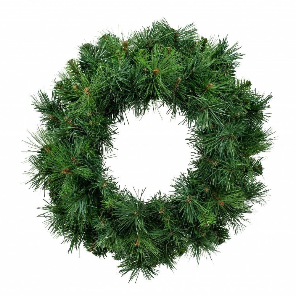 Wreaths |   20" Vermont Pine Wreath (104 Tips) Decor Green,Forest Green,Pine