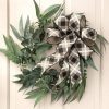 Wreaths |   24" Mixed Eucalyptus Wreath Decor Green