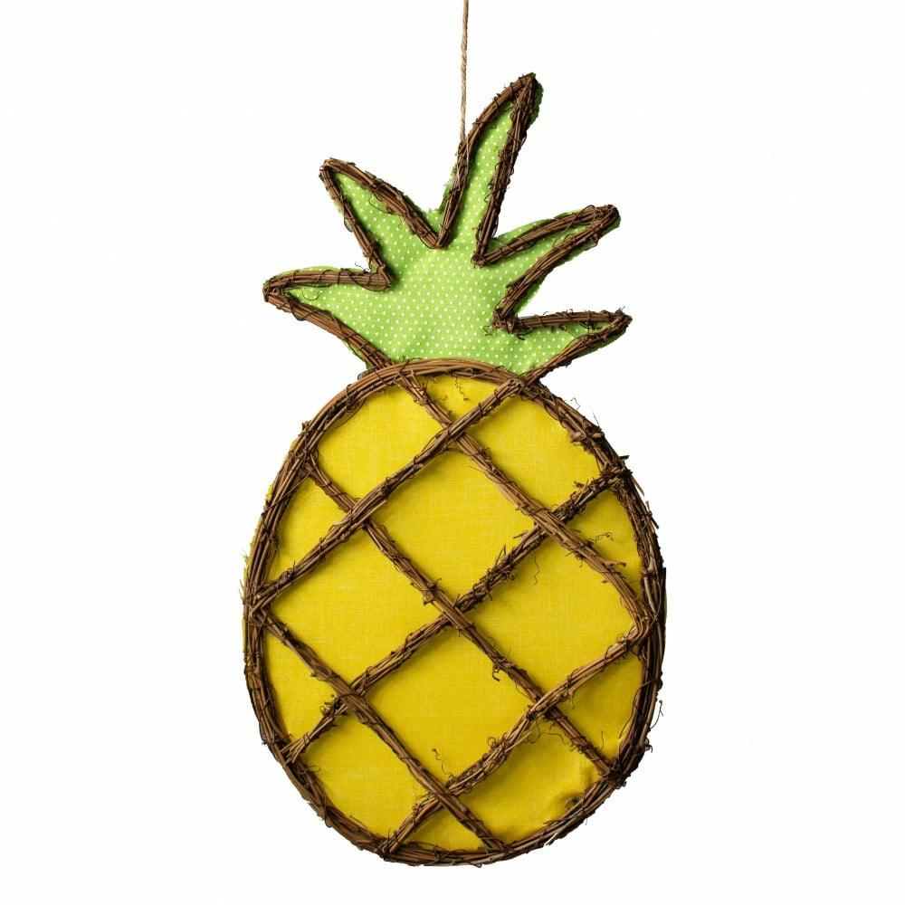 Door Decor |   21" Grapevine Hanger: Pineapple Decor Door Decor