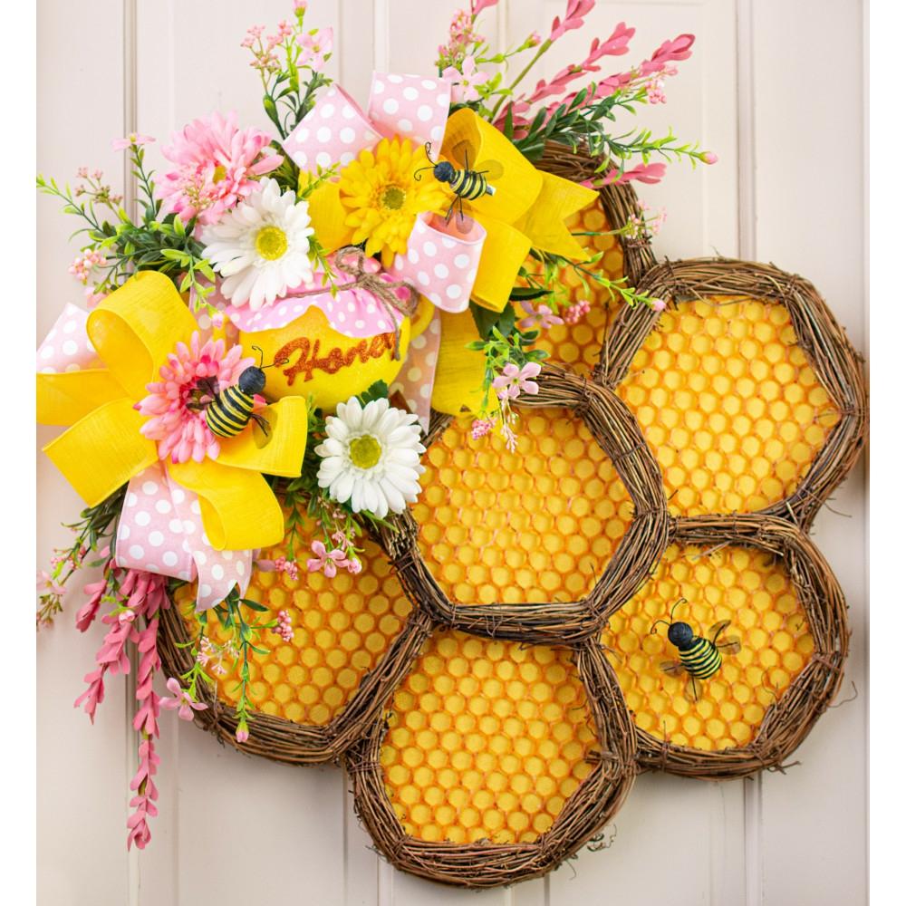 Door Decor |   24" Honeycomb Grapevine Hanger Decor Door Decor